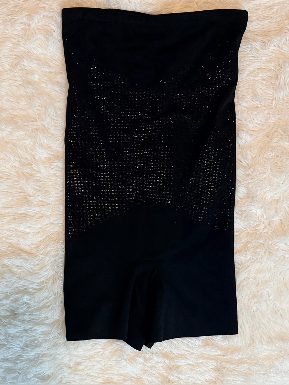 Star Power by Spanx Lady Luxe High-Waist Shaper Shorts - Black - Size L